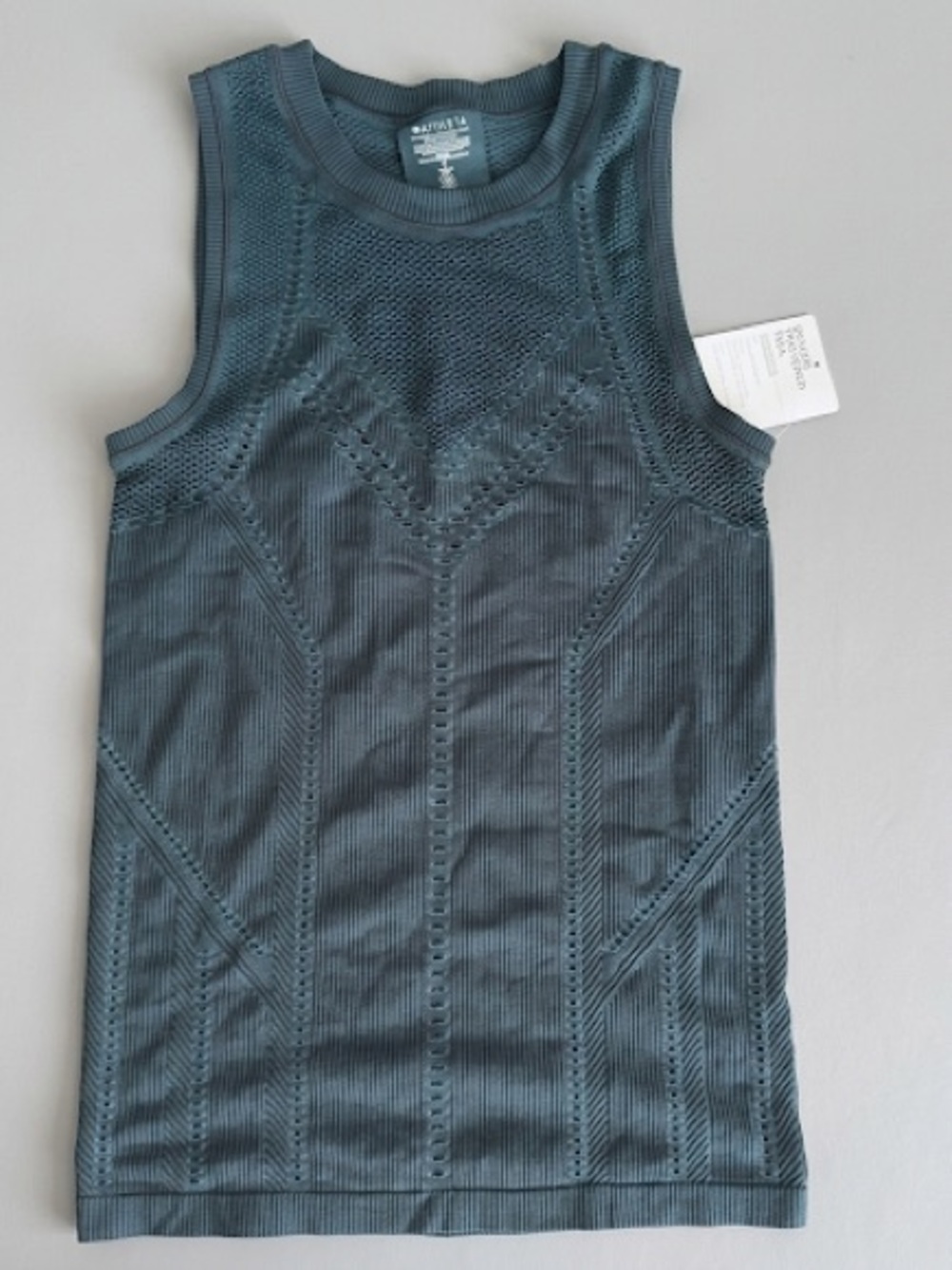 Athleta Women's Size Small Oxygen Two Toned Tank Dark Surf Teal Workout Yoga